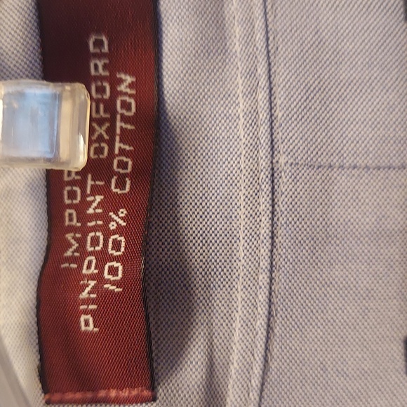 Jo 's A. Bank executive collection pinpoint oxford size 17-35 color blue - Picture 2 of 5